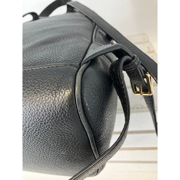 MICHAEL KORS LARGE BLACK PEBBLED LEATHER WOMENS BACKPACK - Picture 9 of 16